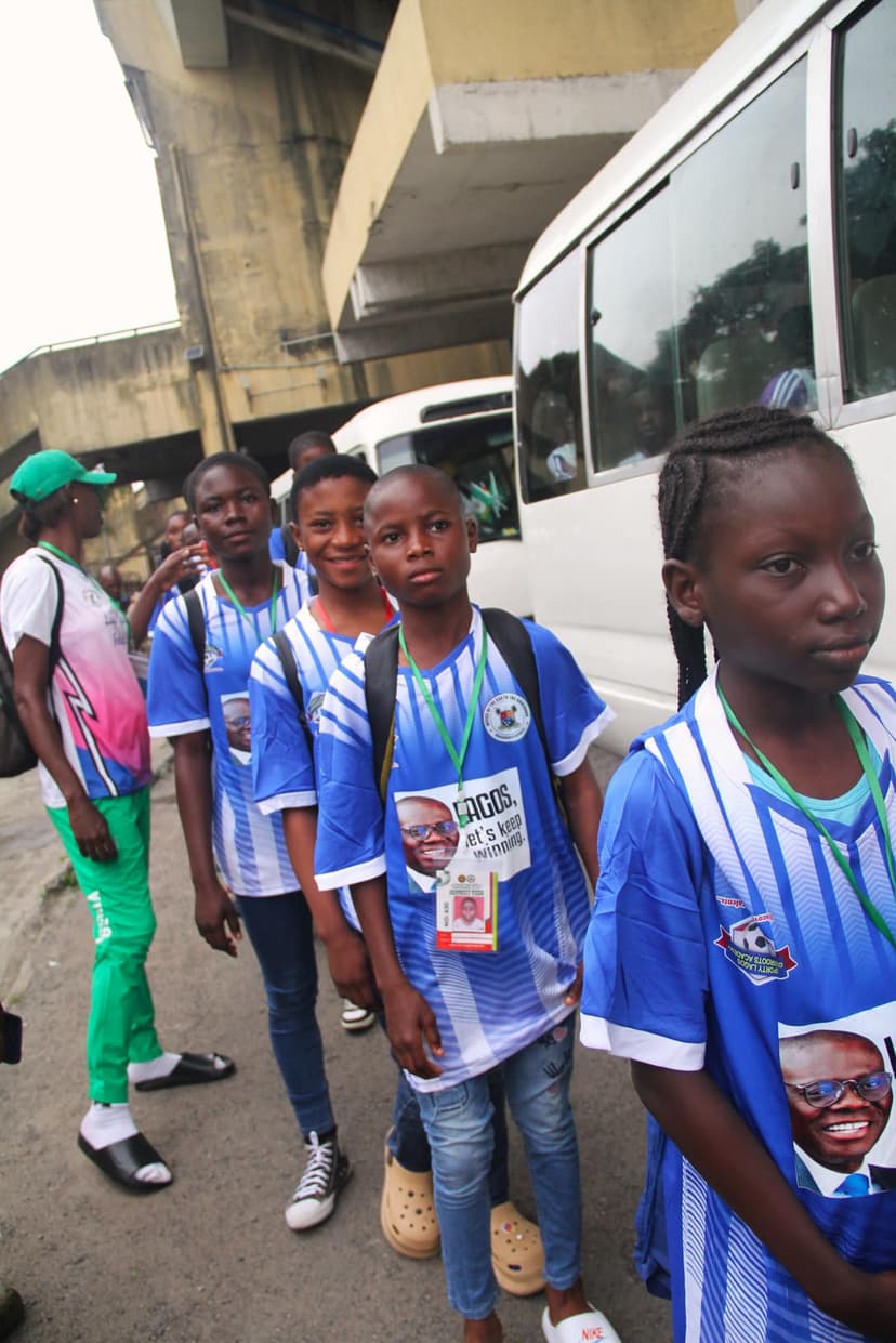 Young athletes during intensive training session